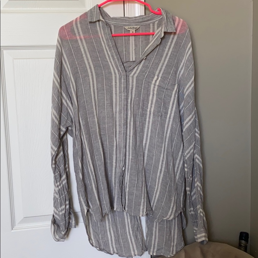 Stripped button down